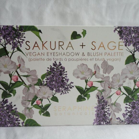 Seraphine Botanicals Makeup Sakura + Sage Vegan Eyeshadow & Blush Palette - Picture 3 of 3